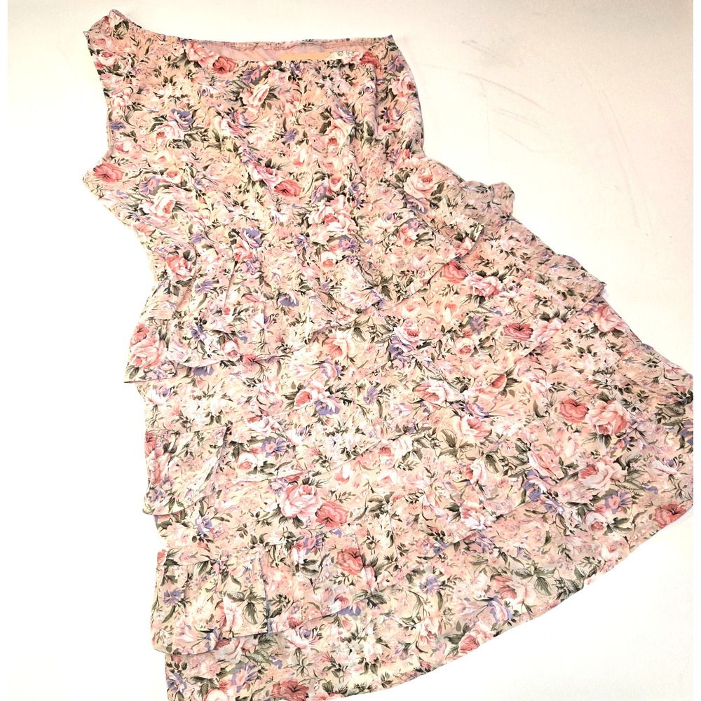 BTFBM Floral One Shoulder Ruffle‎ Skirted Belted Mini Dress Size Med